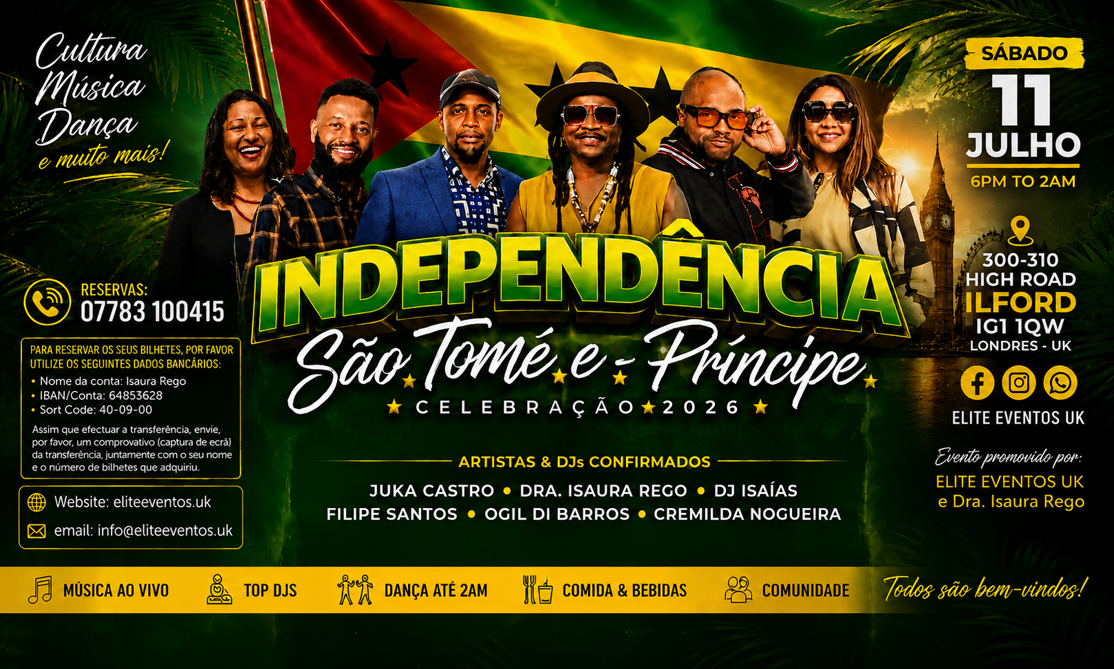 Independência São Tomé & Príncipe — official flyer